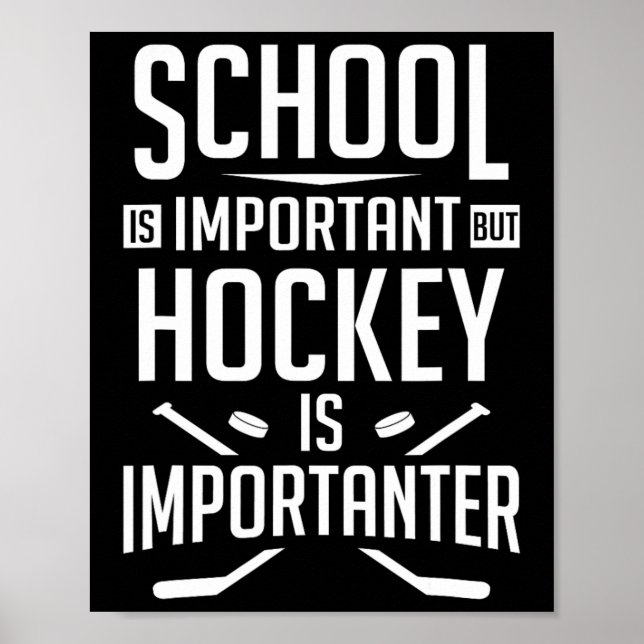 Affiche L'école de hockey amusante est importante, mais le (Devant)