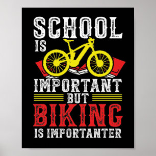 Affiche L'école de vélo de montagne est importante