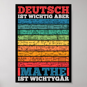 Affiche L'École Est Importante, Mais Les Maths Sont Import