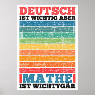 Affiche L'école est importante mais les maths sont plus im