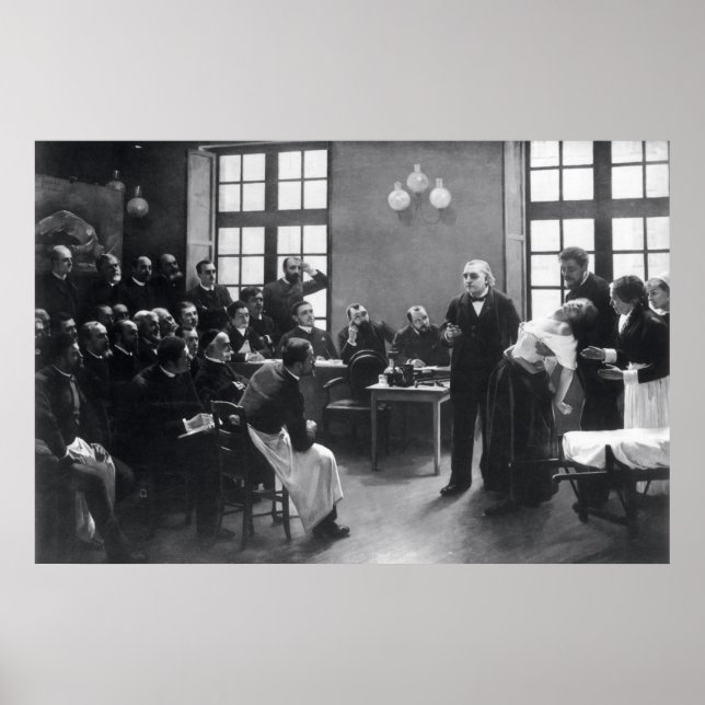 Affiche Leçon avec le docteur Charcot à la Salpetrière (Devant)