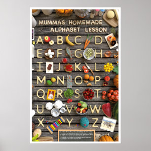 Affiche Leçon d'alphabet fait maison par Maman