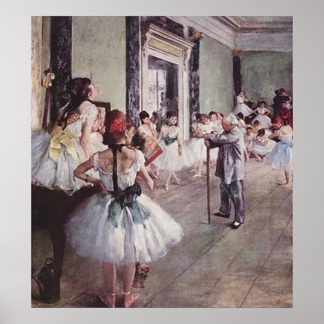 Affiche Leçon de ballet Edgar Degas (Devant)
