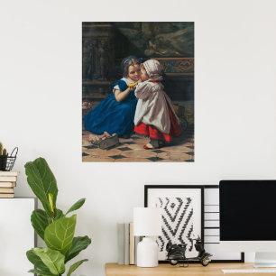 Affiche Leçon de musique artistique pour enfants à l'ère v
