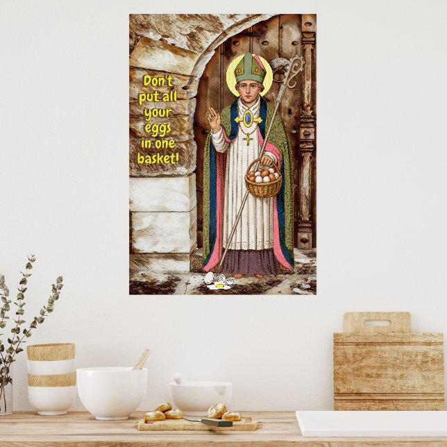 Affiche Leçon de St Swithin et les œufs cassés (Cuisine)