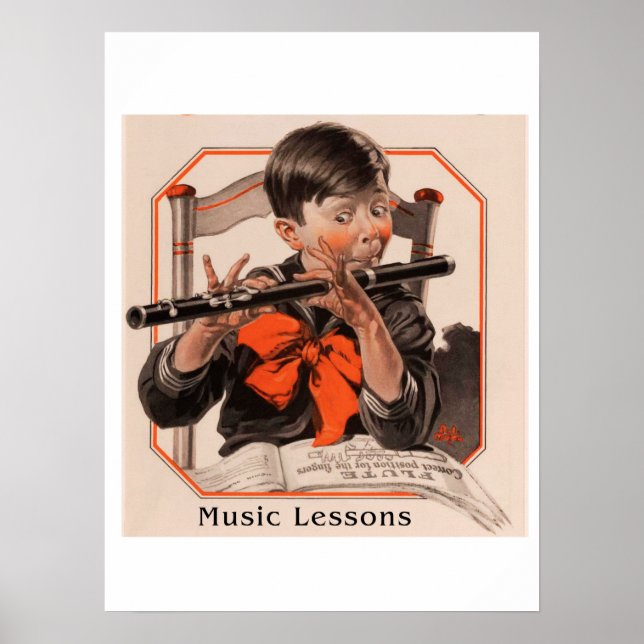 Affiche Leçons de musique (Devant)
