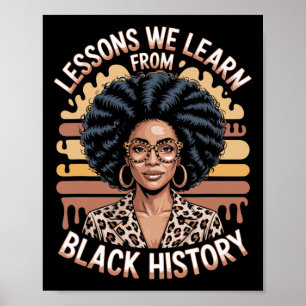 Affiche Leçons que nous tirons de l'histoire des Noirs, pr