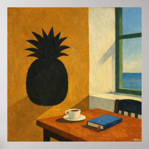 Affiche L'écriture sur le mur ressemble à un ananas