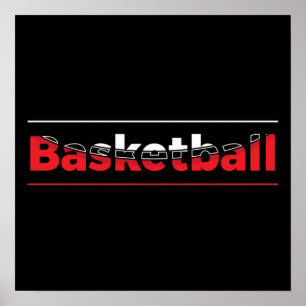 Affiche Lecteur de basket-ball - Arche géométrique minimal