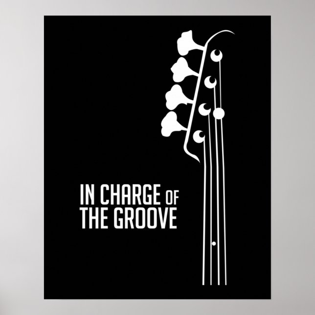 Affiche Lecteur de basse en charge du Groove (Devant)