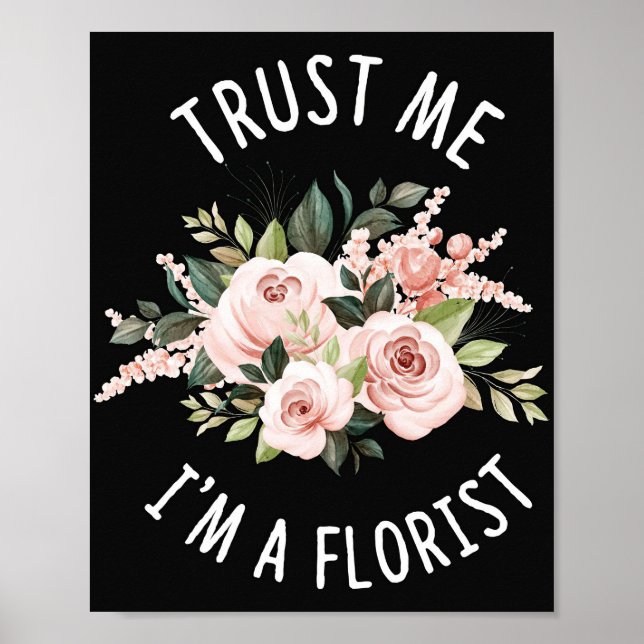 Affiche Lecteur de fleurs | Faites-moi confiance Je Suis U (Devant)