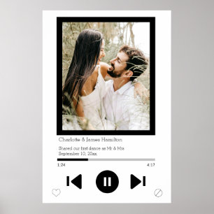 Affiche Lecteur de musique Première danse Photo