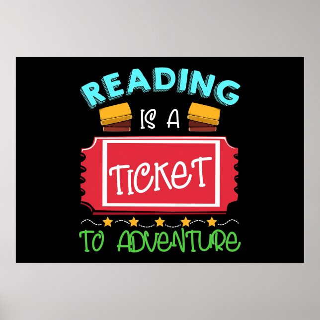 Affiche Lecteur Lecture De Cadeaux Est Un Billet À Aventur (Devant)