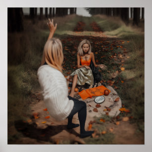 Affiche Lecteur Psychique Moyen Witchy AI Art Matte Value