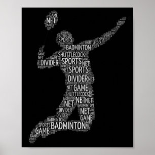 Affiche Lecteur Volant de badminton