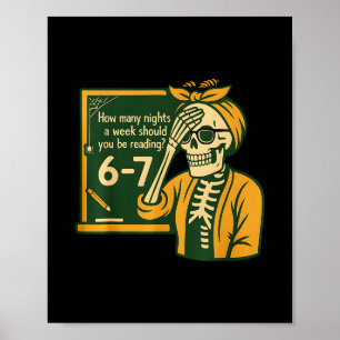 Affiche Lecture 67 Mème Professeur d'anglais Drôle 67 Amou