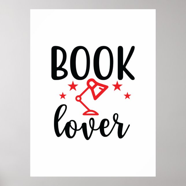 Affiche Lecture Art Book Lover (Devant)
