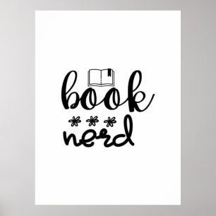 Affiche Lecture Art Book Nerd