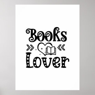 Affiche Lecture Art Books Lover