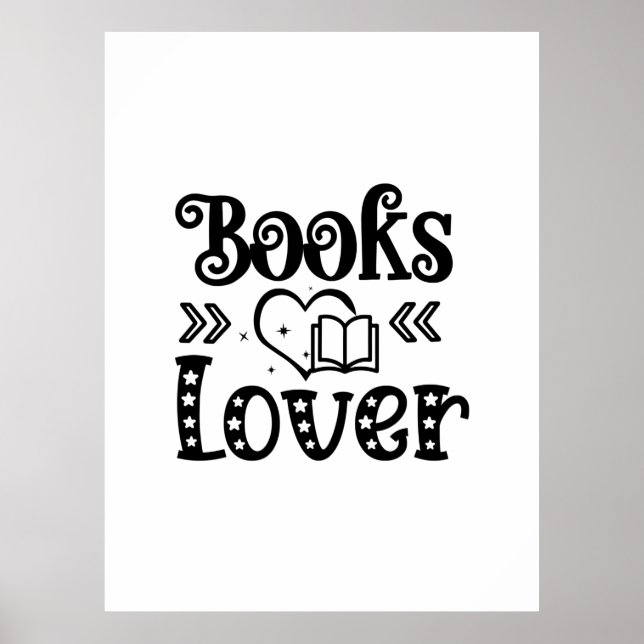 Affiche Lecture Art Books Lover (Devant)