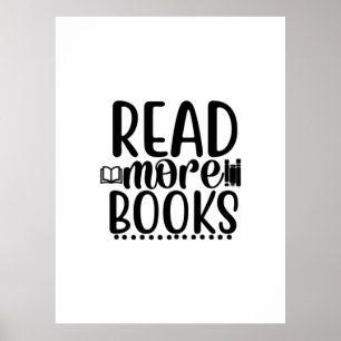 Affiche Lecture Art Lire plus Livres