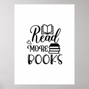 Affiche Lecture Art Lire plus Livres