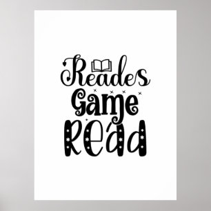 Affiche Lecture Art Reades Jeu Lire