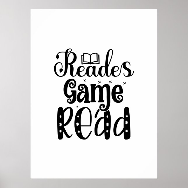 Affiche Lecture Art Reades Jeu Lire (Devant)