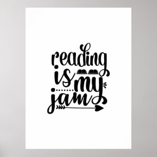 Affiche Lecture Art Reading est My Jam