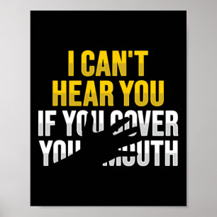 Affiche Lecture Asl Gesture Main Sourde Perte d'ouïe Adjud