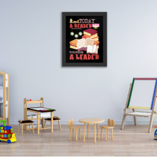 Affiche Lecture Aujourd'Hui Un Lecteur Demain Un Leader