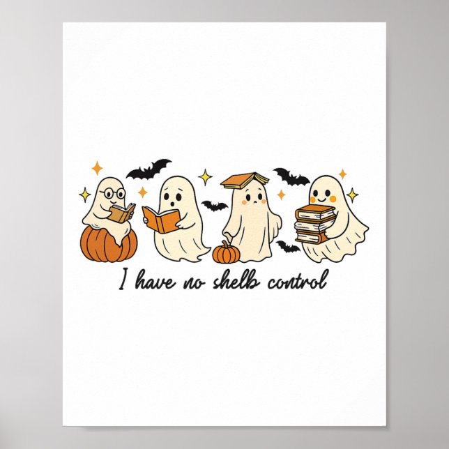 Affiche Lecture de la bibliothèque Ghost Halloween (Devant)