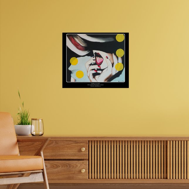 Affiche "Lecture de la volonté" Peinture sur une (Salon 2)