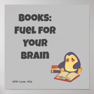 Affiche Lecture des livres motivation