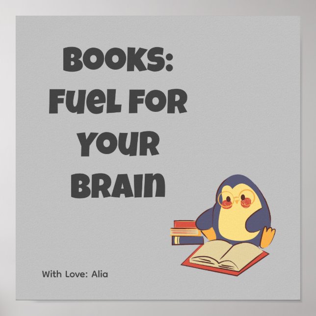 Affiche Lecture des livres motivation (Devant)