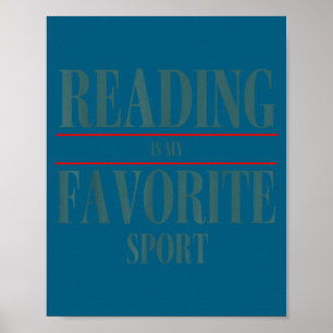 Affiche Lecture drôle est mon livre préféré Srt Citation d