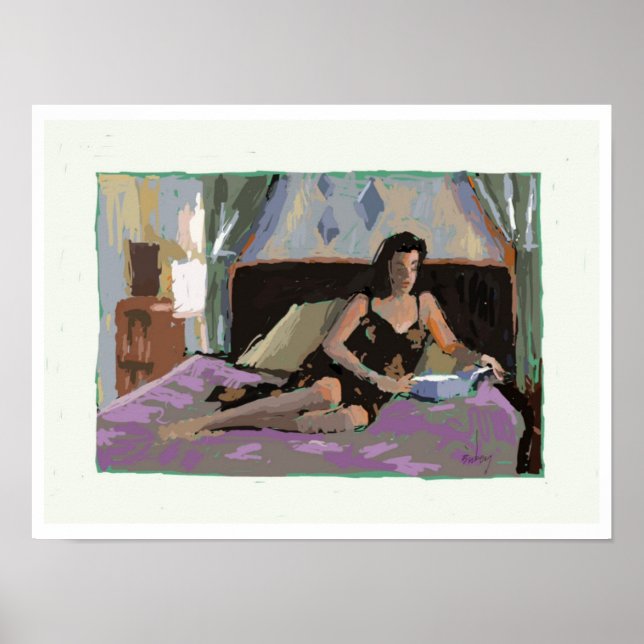 Affiche Lecture du lit (Devant)