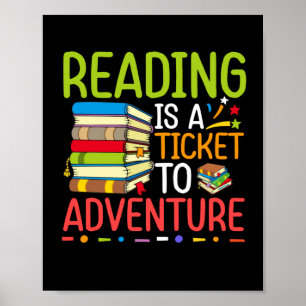 Affiche Lecture Est Un Billet Pour Adventure Library Stude