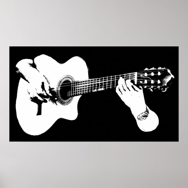 Affiche Lecture graphique de guitare (Devant)