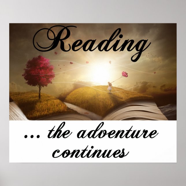 Affiche Lecture, l'aventure continue (Devant)