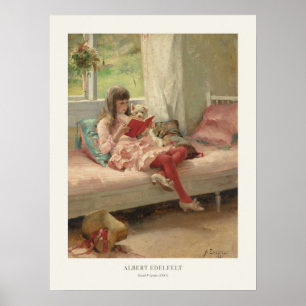 Affiche Lecture Peinture Albert Edelfeel Good Friends