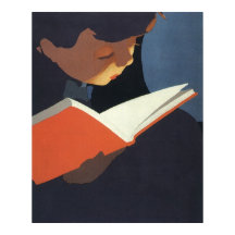 Lecture vintage d'un livre à partir de la biblioth