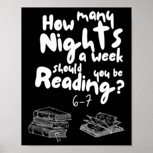 Affiche Lectures de nuit 6-7 Mème Prof d'anglais Amateur d