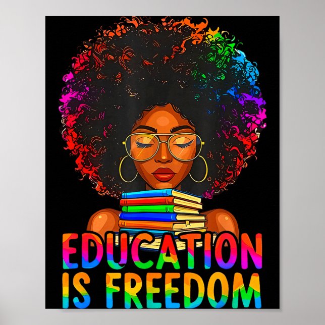 Affiche L'éducation à l'histoire noire est la liberté des  (Devant)