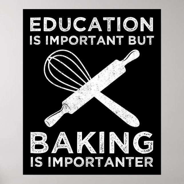 Affiche L'Éducation Est Importante, Mais Le Cuisson Est Im (Devant)