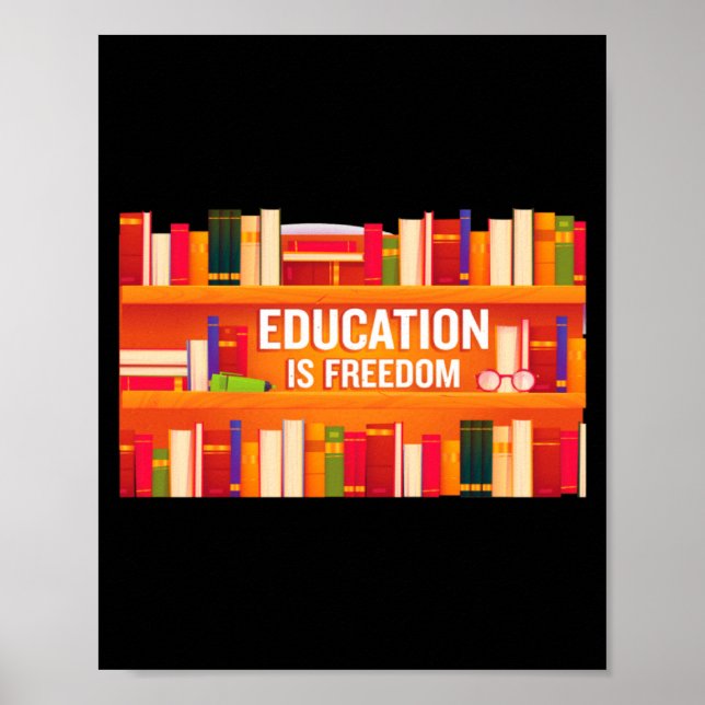 Affiche L'éducation est la liberté Histoire noire Afrique  (Devant)