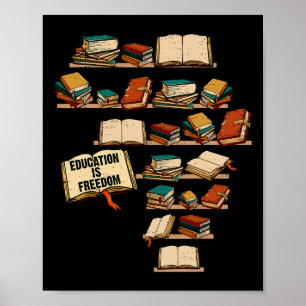 Affiche L'éducation est la liberté La junte africaine