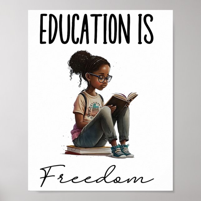 Affiche L'éducation est la liberté Livres de professeur no (Devant)