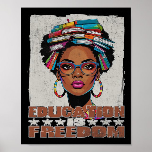 Affiche L'éducation est la liberté Livres de professeur no (Devant)