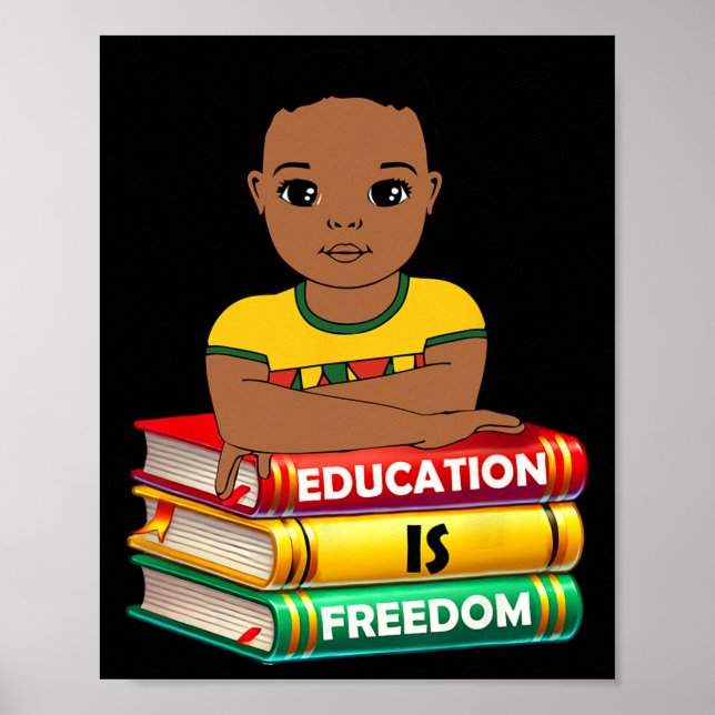 Affiche L'éducation est la liberté Mois de l'histoire des  (Devant)